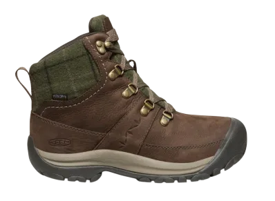 KEEN Women's Kaci 3 Mid Winter Waterproof "Dark Earth/Green Plaid"