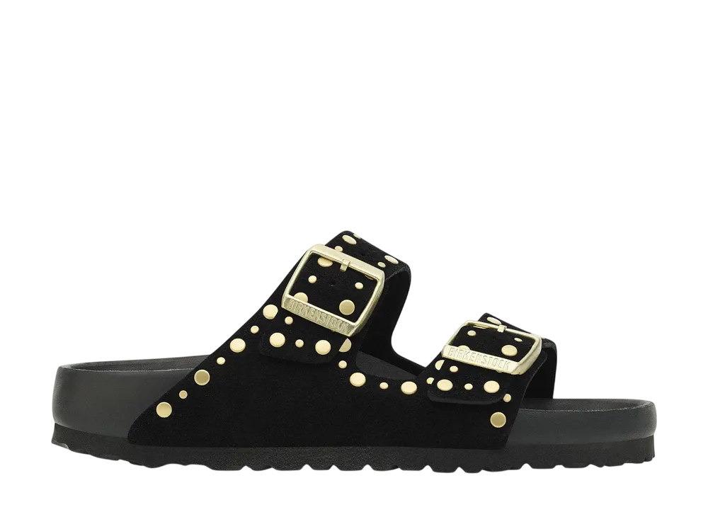 BIRKENSTOCK Arizona Rivet Suede Leather "Black"