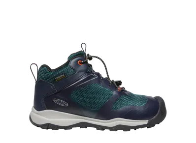 KEEN Big Kids Wanduro Mid Waterproof "Sky Captain/Sea Moss"