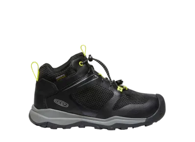 KEEN Big Kids Wanduro Mid Waterproof "Black/Silver"