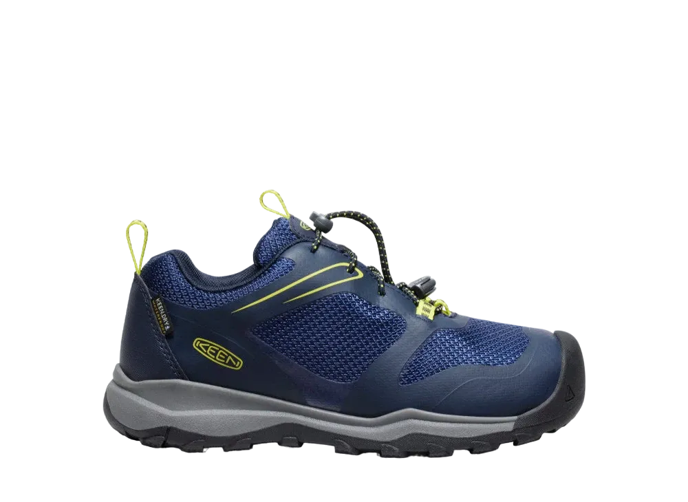 KEEN Big Kids Wanduro Low Waterproof "Sky Captain/Evening Primrose"
