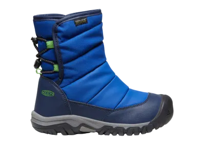 KEEN Big Kids Puffrider Waterproof "Naval Academy/Surf"
