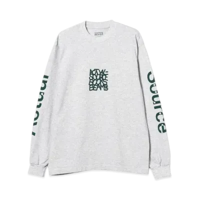 Actual Source x Beams T Long Sleeve T-shirt "H.Gray"