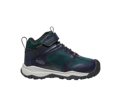 KEEN Little Kids Wanduro Mid Waterproof "Sky Captain/Sea Moss"