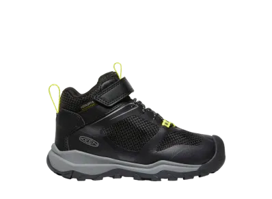 KEEN Little Kids Wanduro Mid Waterproof "Black/Silver"