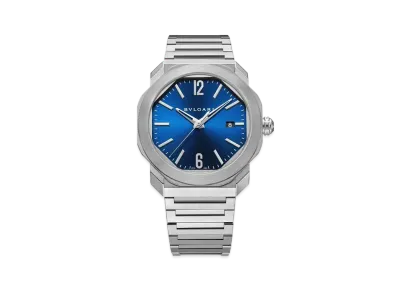 BVLGARI Octo Roma "Blue/Stainless Steel/Black"
