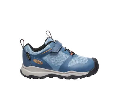 KEEN Little Kids Wanduro Low Waterproof "Vintage Indigo/Scarlet Ibis"
