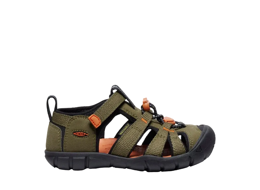 KEEN Little Kids Seacamp 2 "Dark Olive/Gold Flame"