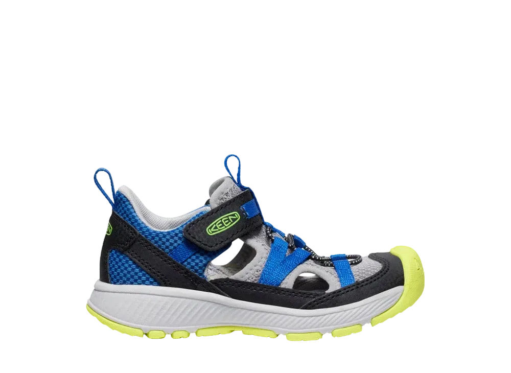 KEEN Little Kids Motozoa Sandal "Classic Blue/Evening Primrose"