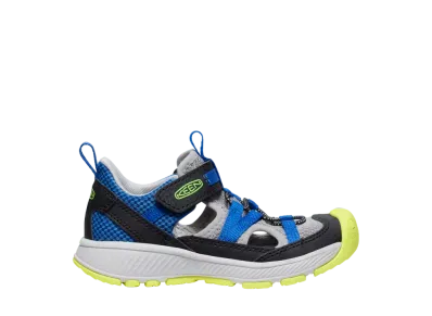 KEEN Little Kids Motozoa Sandal "Classic Blue/Evening Primrose"