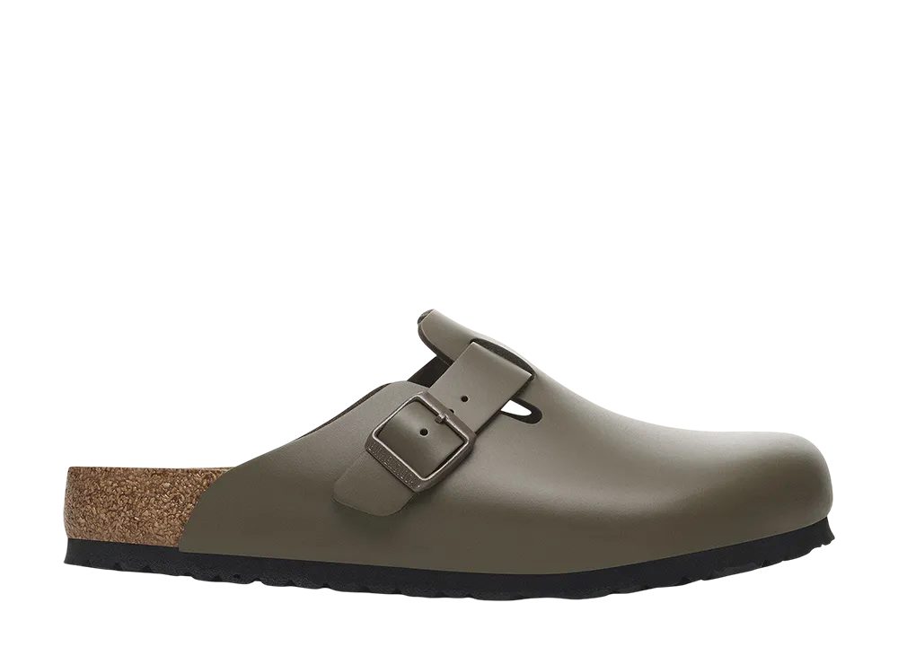 BIRKENSTOCK Boston Leather "Concrete Gray"