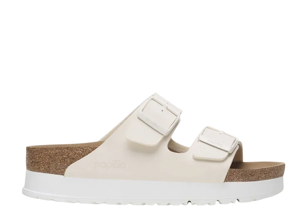 BIRKENSTOCK Women's Arizona Flex Platform "Eggshell"