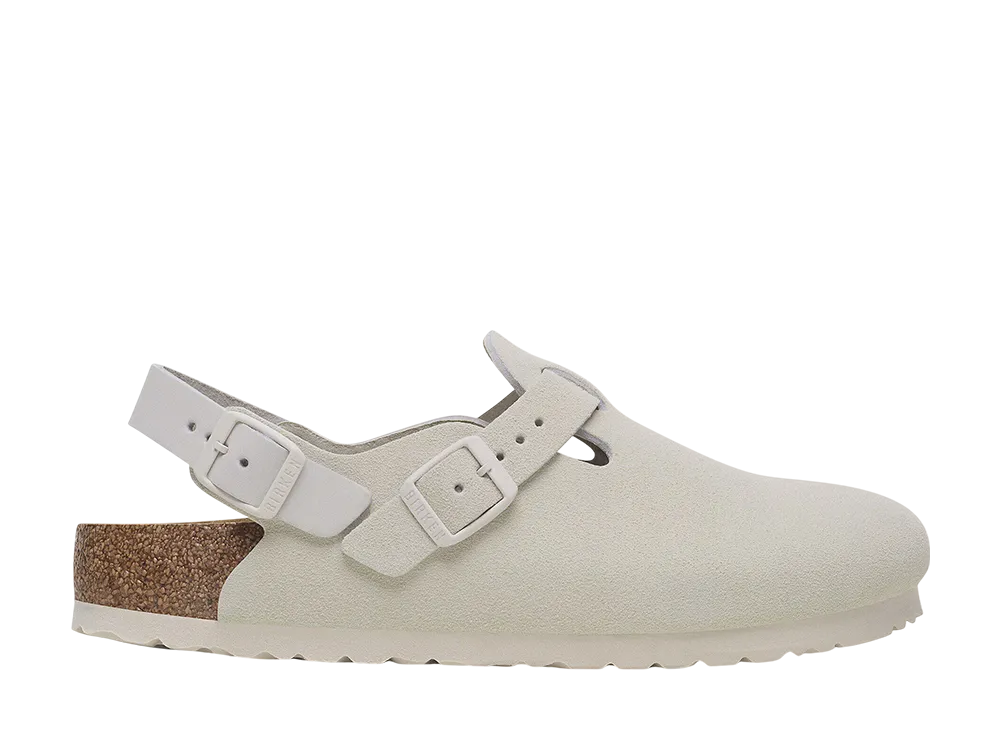 BIRKENSTOCK Tokio Suede Suede Leather "Antique White"