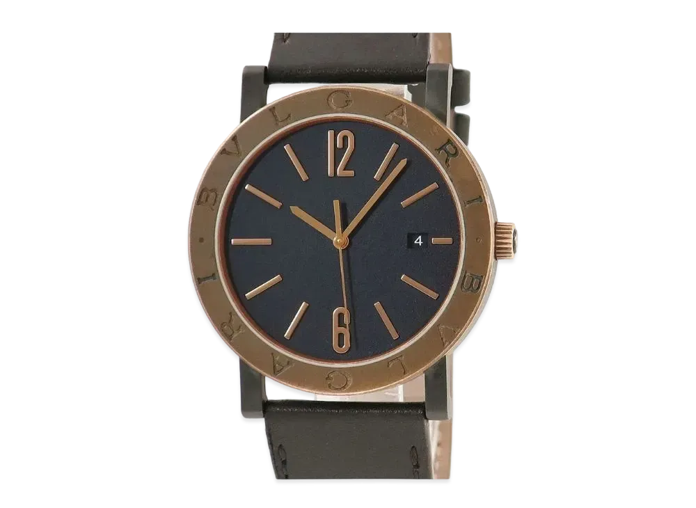 BVLGARI Bvlgari Bvlgari Solo Tempo "Black/Bronze/Stainless Steel/Brown"