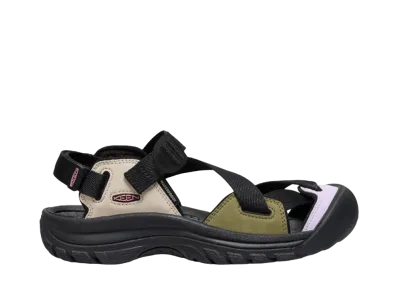 more trees x OK x KEEN Women's Zerraport 2 Sandal "Silver Lining/Black"
