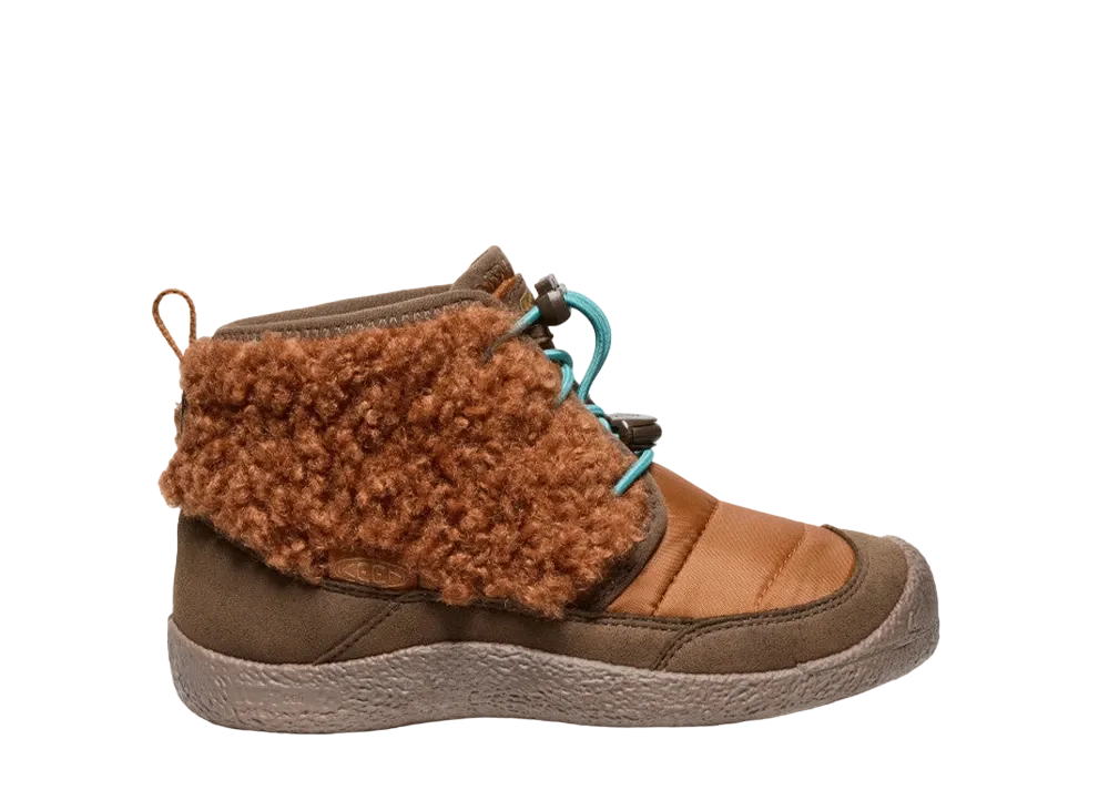KEEN Big Kids Howser 2 Chukka Waterproof "Roasted Pecan/Dark Earth"