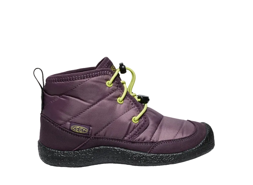 KEEN Big Kids Howser 2 Chukka Waterproof "Plum Perfect/Daiquiri Green"