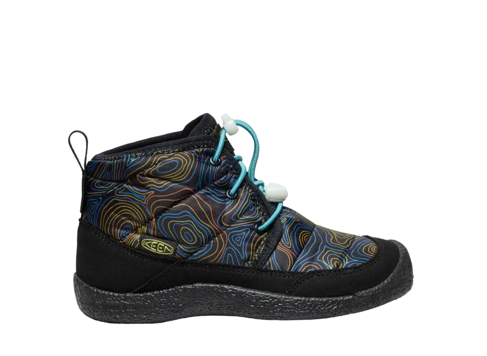 KEEN Big Kids Howser 2 Chukka Waterproof "Black/Reef Waters"