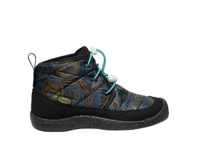 KEEN Big Kids Howser 2 Chukka Waterproof "Black/Reef Waters"