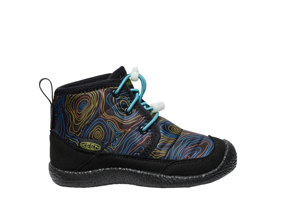 KEEN Little Kids Howser 2 Chukka Waterproof "Black/Reef Waters"