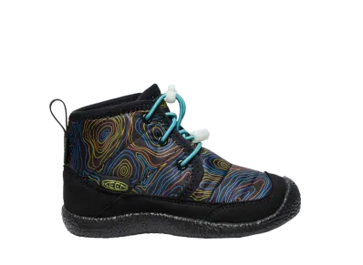 KEEN Little Kids Howser 2 Chukka Waterproof "Black/Reef Waters"