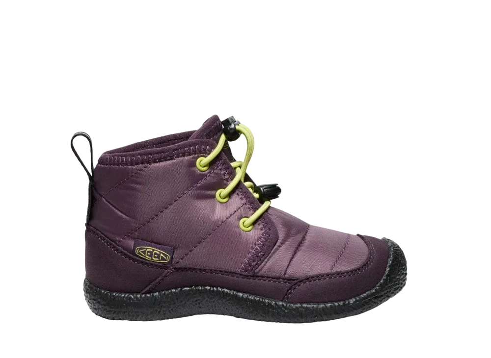 KEEN Little Kids Howser 2 Chukka Waterproof "Plum Perfect/Daiquiri Green"