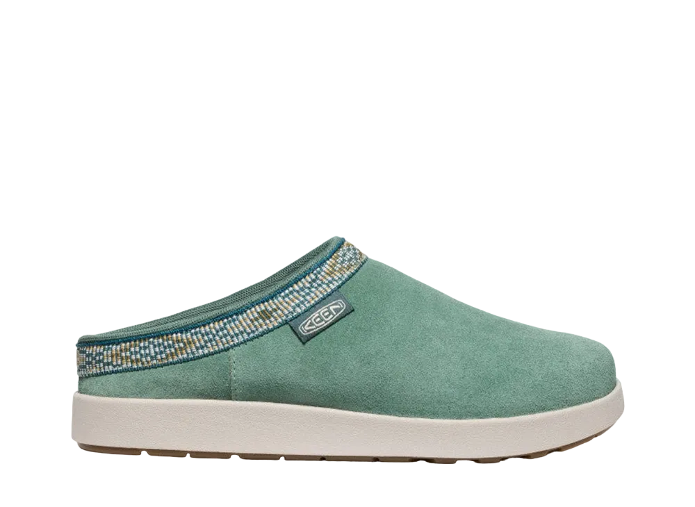 KEEN Women's Elle Suede Mule "Dark Forest/Birch"