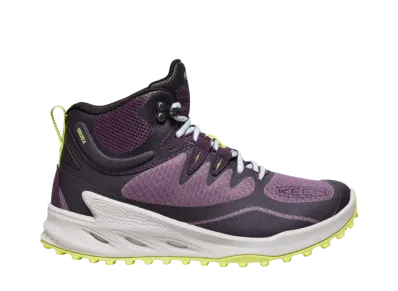 KEEN Women's Zionic Mid Waterproof "Black Plum/Daiquiri Green"