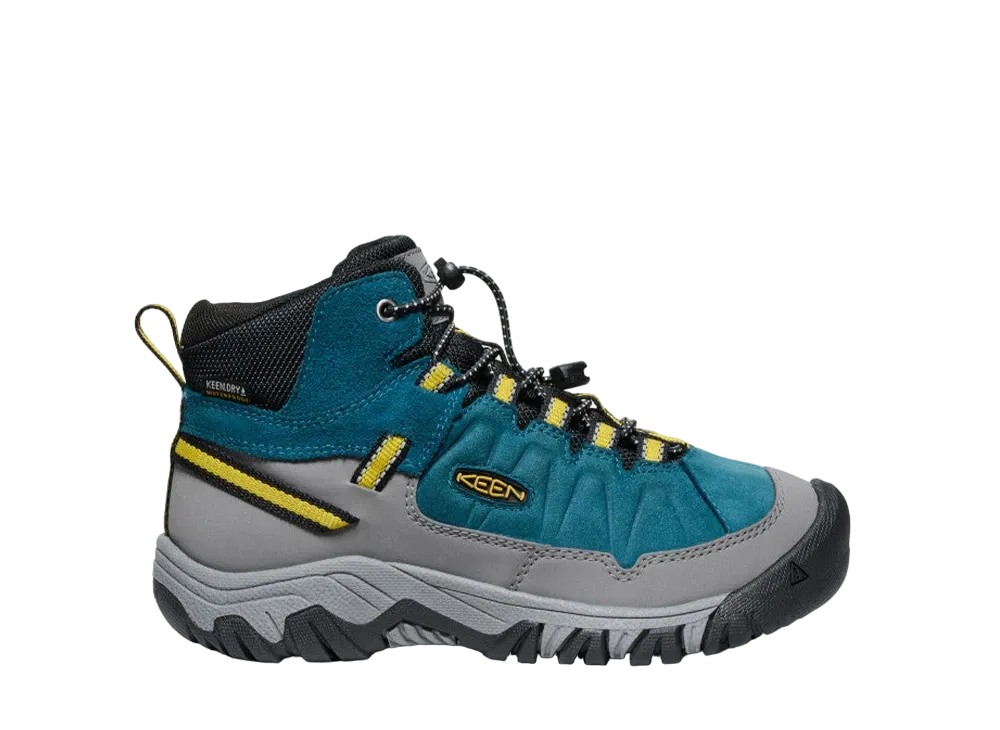 KEEN Big Kids Targhee 4 Waterproof "Legion Blue/Antique Moss"