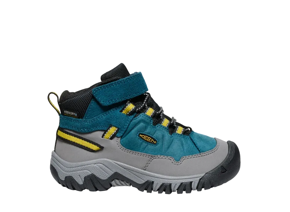 KEEN Little Kids Targhee 4 Waterproof "Legion Blue/Antique Moss"