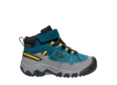 KEEN Little Kids Targhee 4 Waterproof "Legion Blue/Antique Moss"