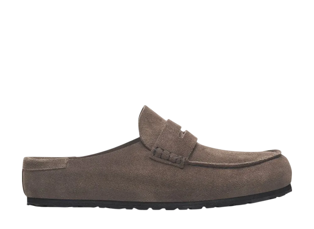 ビルケンシュトック ネープルズ ラップ スウェード レザー "コンクリートグレー"