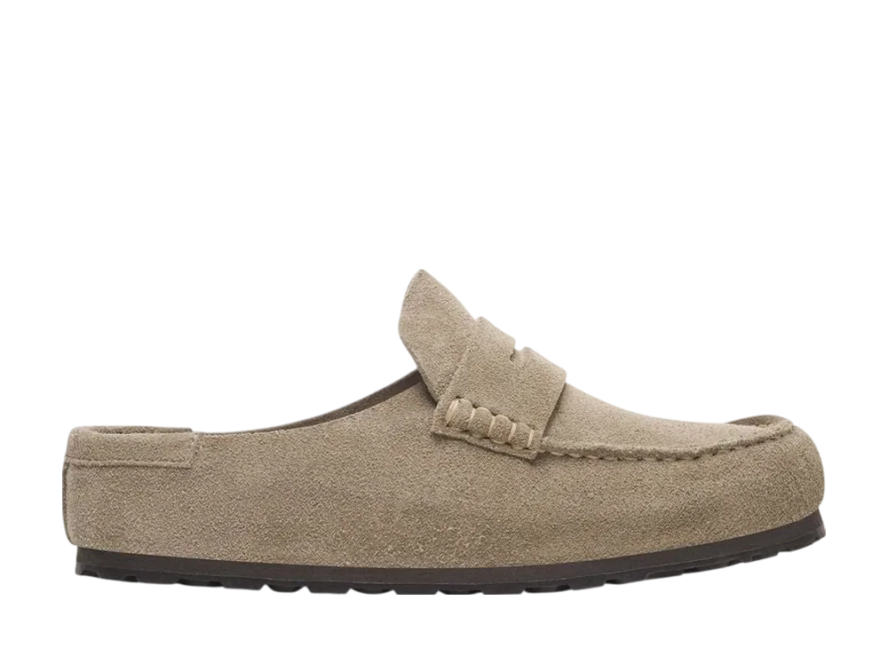 BIRKENSTOCK Naples Wrapped Suede Leather Oiled "Taupe"