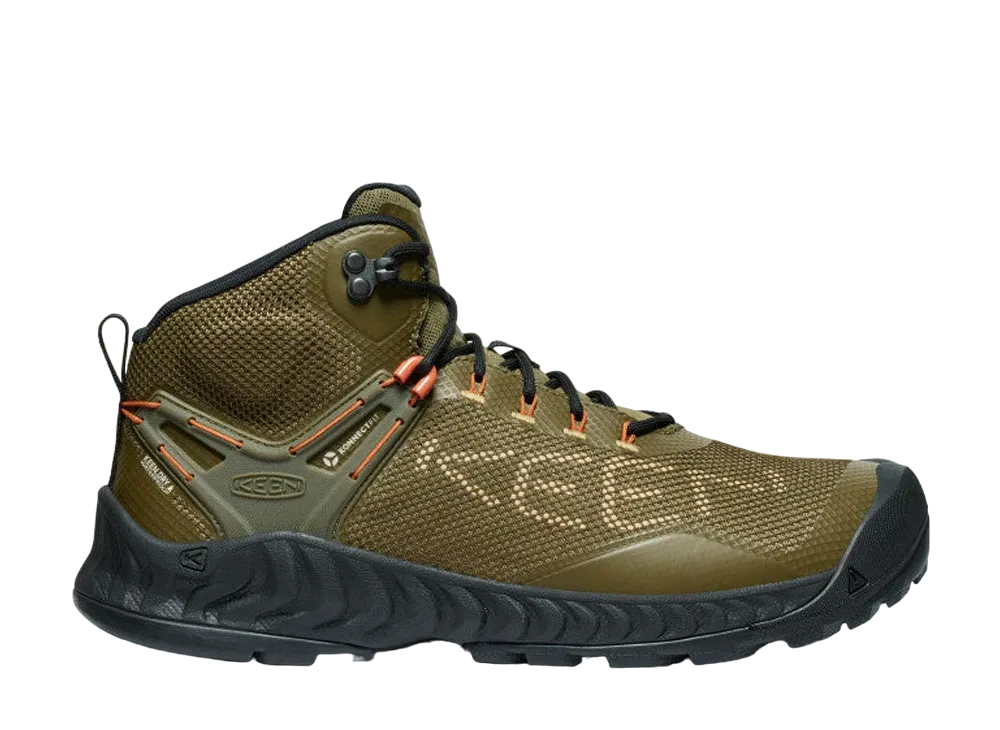 KEEN NXIS Evo Waterproof "Dark Olive/Gold Flame"