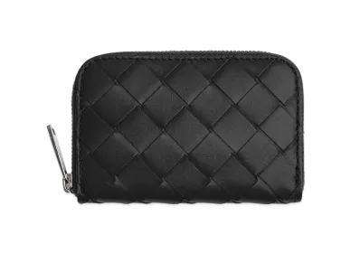 Bottega Veneta Zipped Coin Purse "Black"
