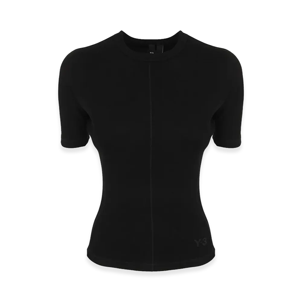 Y-3 Women's Fitted Short Sleeve Tee "Black"