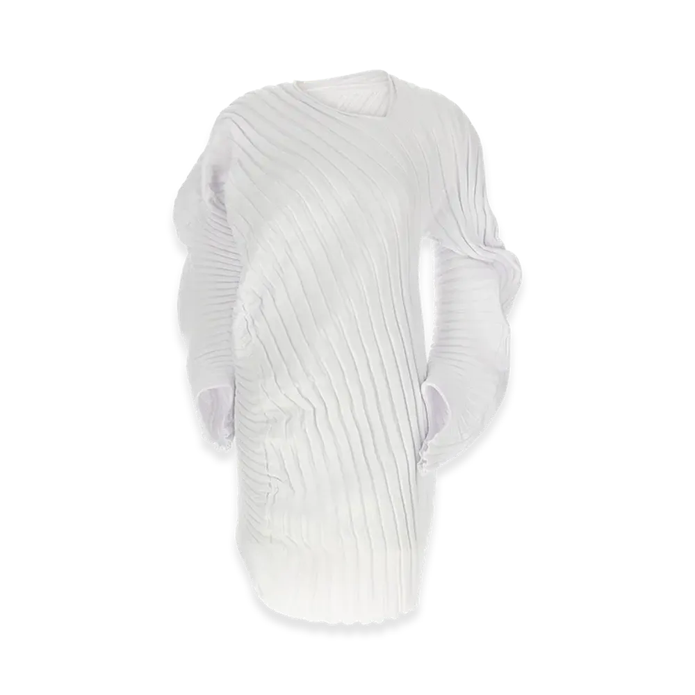 ISSEY MIYAKE Womens Knit As It Is Top "White"