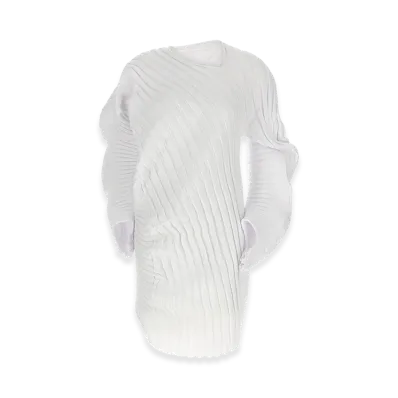 ISSEY MIYAKE Womens Knit As It Is Top "White"