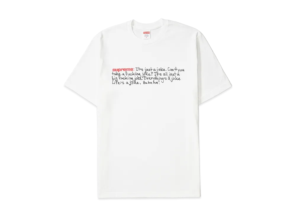 Supreme Joke Tee "White"