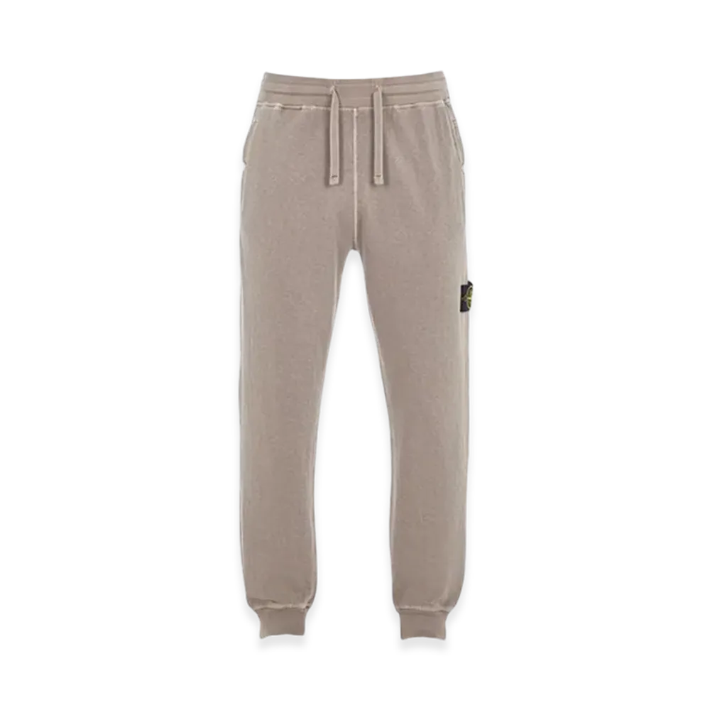 Stone Island 63260 Old Treatment Jogger Pants in Fleece - 24SS "Dove Grey"