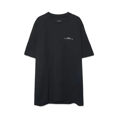 White Mountaineering LOGO EMBROIDARY T-SHIRT "BLACK"
