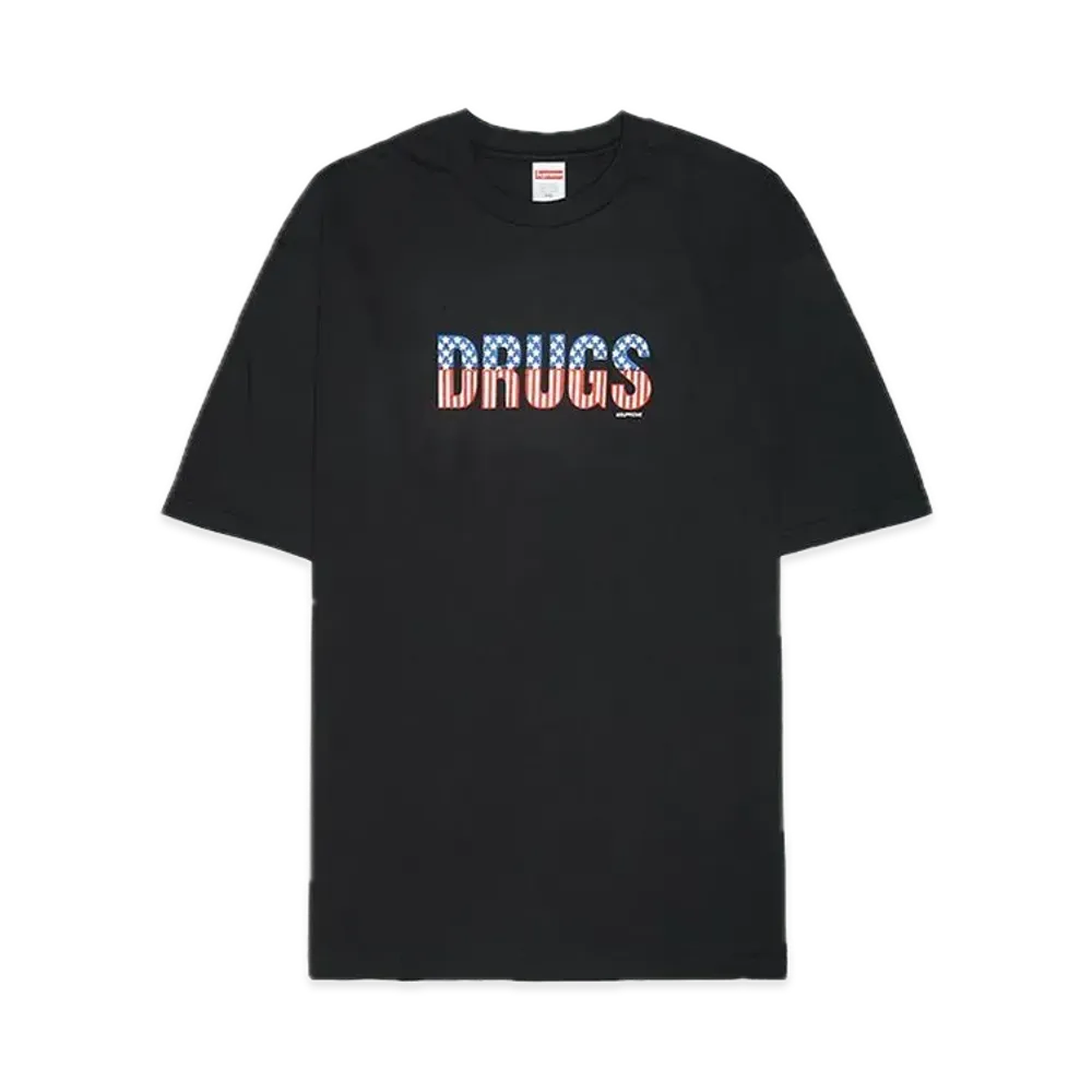 シュプリーム ドラッグ Tシャツ "ブラック"
