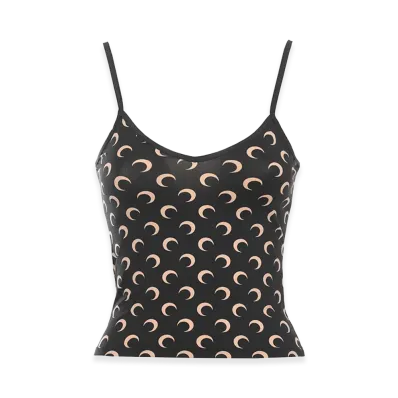 Marine Serre Women's Top "Black/Neutrals"