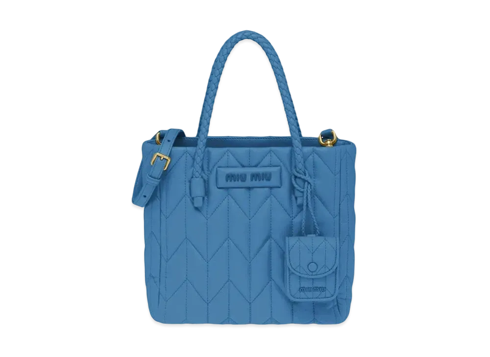 MIU MIU Nappa Leather Handbag "Black"