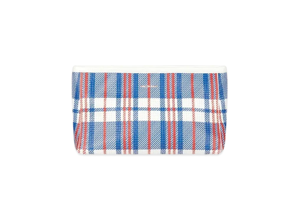 BALENCIAGA Barbes Small Zip Pouch With Handle "Blue"