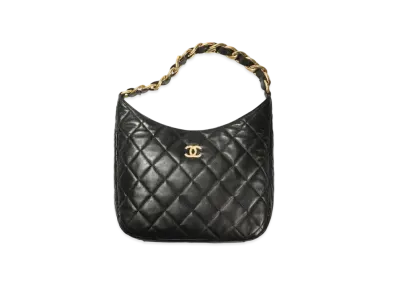 CHANEL Large Hobo Bag Lambskin "Black"