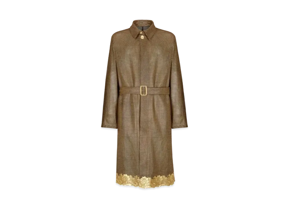 FENDI x Versace Fendace Brown Suede Trench Coat "Brown"