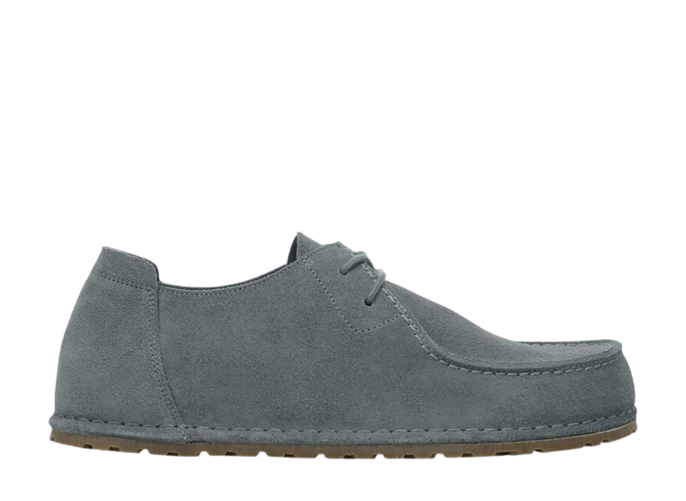 BIRKENSTOCK Utti Lace Suede Leather "Basalt Gray"