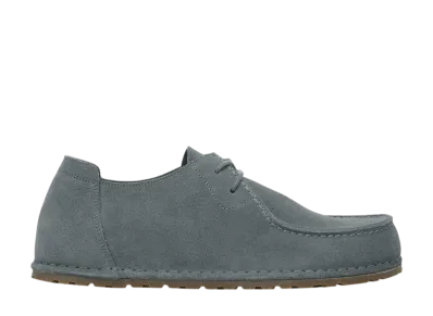 BIRKENSTOCK Utti Lace Suede Leather "Basalt Gray"