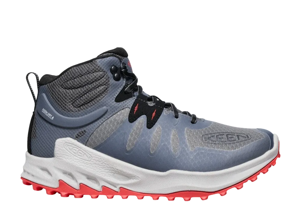 KEEN Zionic Mid Waterproof "Steel Grey/Poppy Red"
